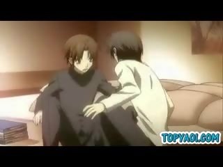 Homosexual hentai hombre y poco fag chico son en amor